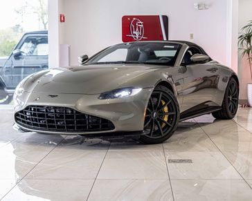 2023 Aston Martin Vantage  in a Gray exterior color. Glenview Luxury Imports 847-904-1233 glenviewluxuryimports.com 