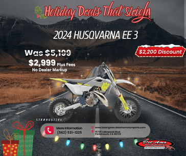 2024 HUSQVARNA EE 3  in a WHITE exterior color. Del Amo Motorsports of Los Angeles (562) 262-9181 delamomotorsports.com 