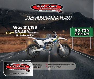New 2025 Husqvarna FC 450 