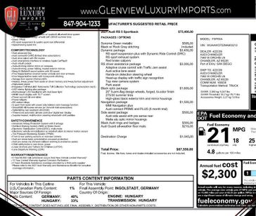 Used 2021 Audi RS 5 Sportback 2.9T