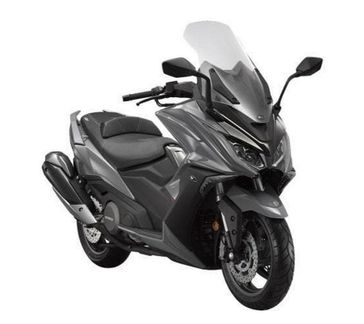 2022 KYMCO AK 550 in a Matte Silver Crystal exterior color. New England Powersports 978 338-8990 pixelmotiondemo.com 