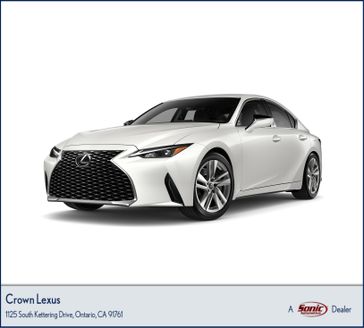 2024 Lexus IS 300 in a Eminent White Pearl exterior color and Black w/F SPORT NuLuxe Seat Triminterior. Ontario Auto Center ontarioautocenter.com 