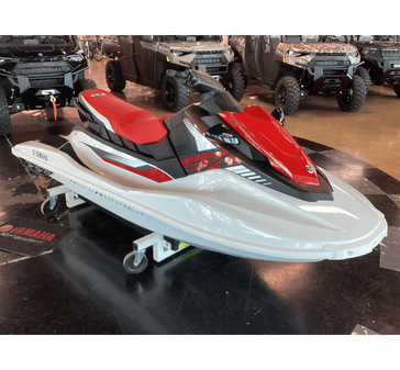 2023 Yamaha EX DELUXE- WHITE/TORCH RED  in a WHITE / RED exterior color. Kent Powersports of Austin 512-268-8609 kps-austin-honda.com 