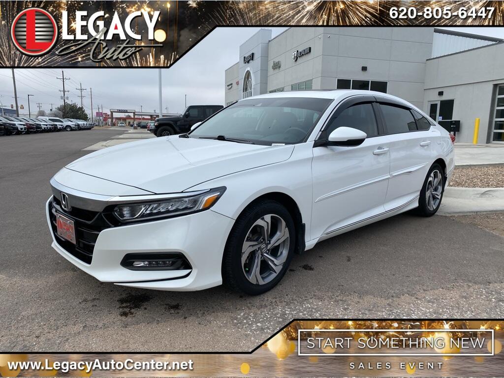 Used 2018 Honda Accord EX-L with VIN 1HGCV2F60JA037939 for sale in Garden City, KS