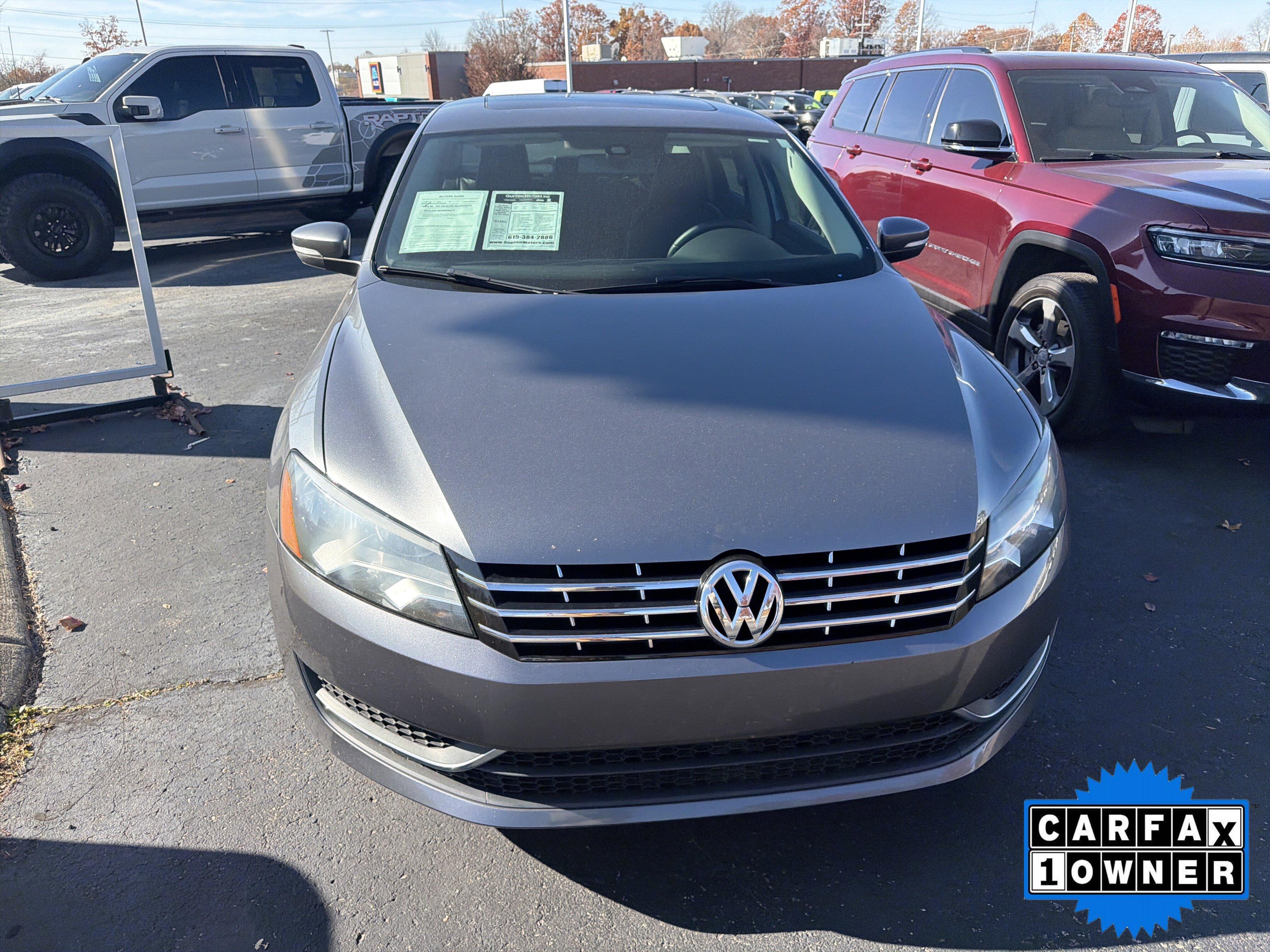 Used 2014 Volkswagen Passat SE with VIN 1VWBN7A37EC057830 for sale in Springfield, TN