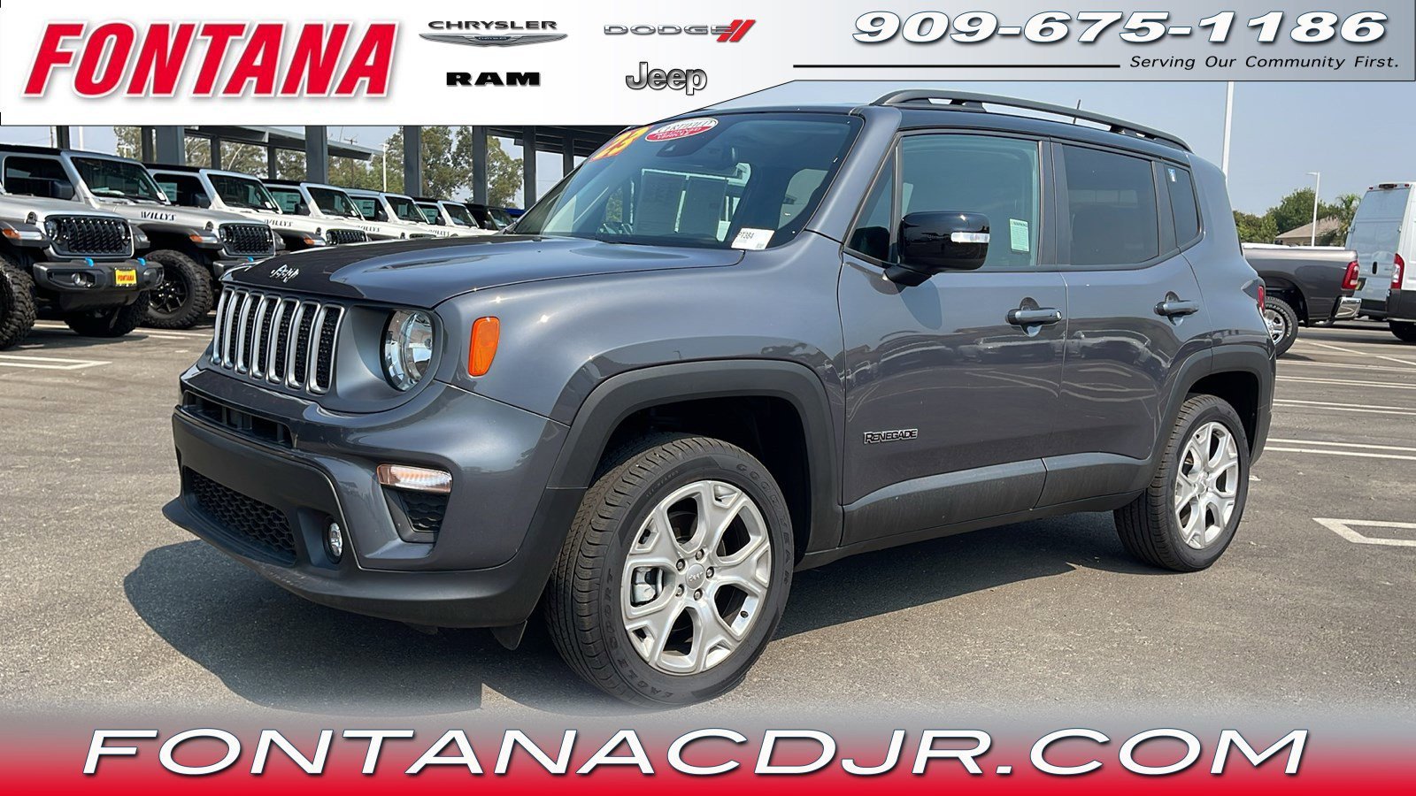 Used 2023 Jeep Renegade Limited with VIN ZACNJDD14PPP11263 for sale in Fontana, CA