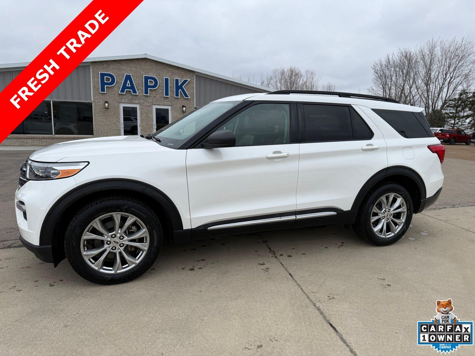 Used 2021 Ford Explorer XLT with VIN 1FMSK8DH2MGA30756 for sale in Luverne, Minnesota