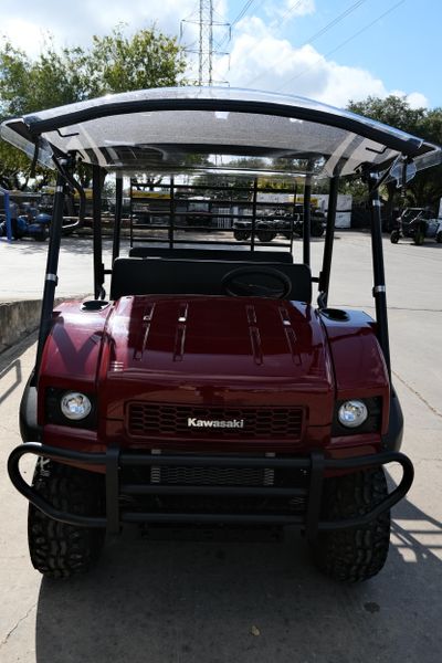 NEW 2026 KAWASAKI MULE 4010 TRANS4X4  in a DARK ROYAL RED exterior color. Family PowerSports (877) 886-1997 familypowersports.com 