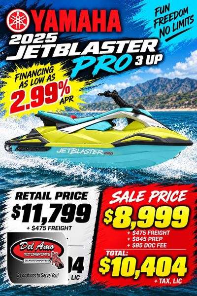 New 2025 Yamaha JETBLASTER PRO (3UP) 