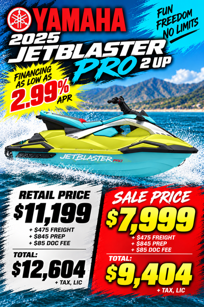 New 2025 Yamaha JETBLASTER PRO (2UP) 
