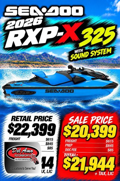 New 2026 Sea-Doo RXP-X 325 (SOUND SYSTEM) 