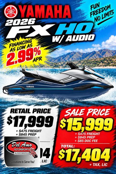 New 2026 Yamaha FX HO W&sol;AUDIO 