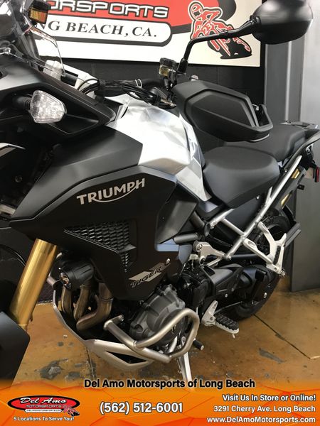 2023 Triumph TIGER 1200 RALLY PRO  in a SNOWDONIA WHITE exterior color. Del Amo Motorsports of Long Beach (562) 362-3160 delamomotorsports.com 