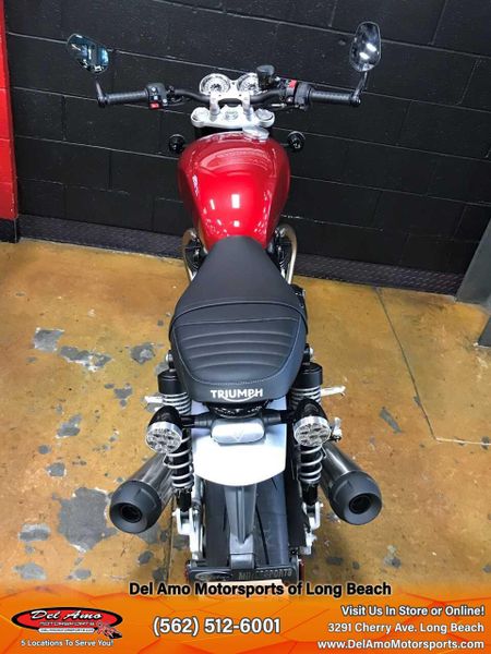 2024 Triumph SPEED TWIN 1200  in a CARNIVAL RED/STORM GREY exterior color. Del Amo Motorsports of Long Beach (562) 362-3160 delamomotorsports.com 