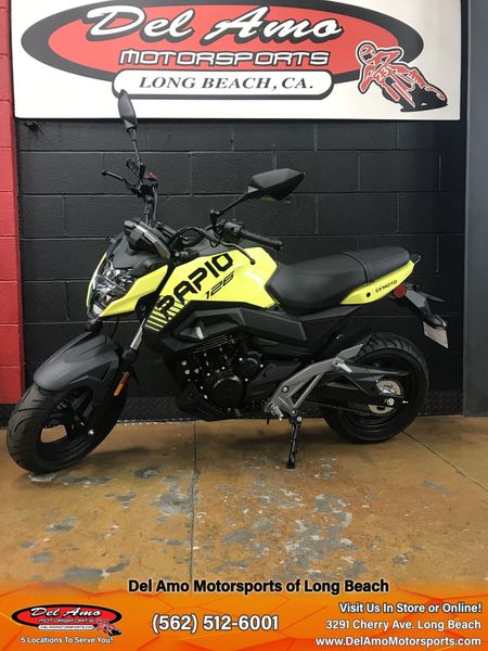 2023 CFMOTO CF125-3US  in a LEMON GREEN exterior color. Del Amo Motorsports of Long Beach (562) 362-3160 delamomotorsports.com 