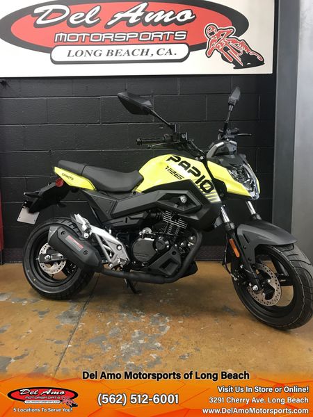 2023 CFMOTO CF125-3US  in a LEMON GREEN exterior color. Del Amo Motorsports of Long Beach (562) 362-3160 delamomotorsports.com 