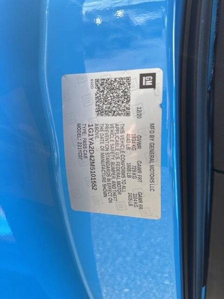 2021 Chevrolet Corvette Stingray 1LT photo 24