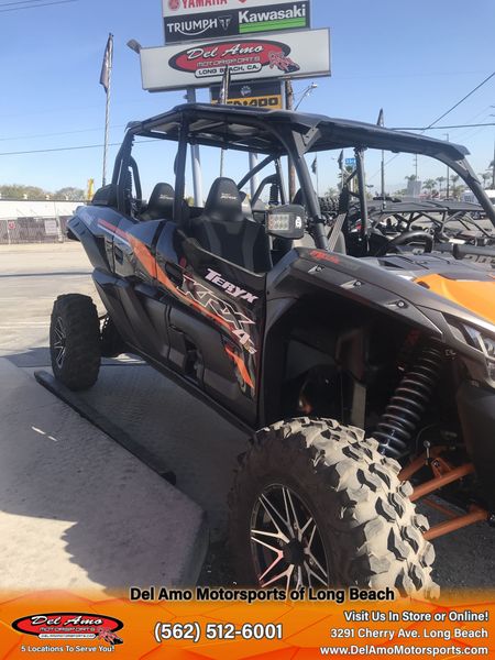 2023 Kawasaki KRT1000APFNL  in a METALLIC FLAT RAW GRAYSTONE/CANDY STEEL FURNACE ORANGE exterior color. Del Amo Motorsports of Long Beach (562) 362-3160 delamomotorsports.com 