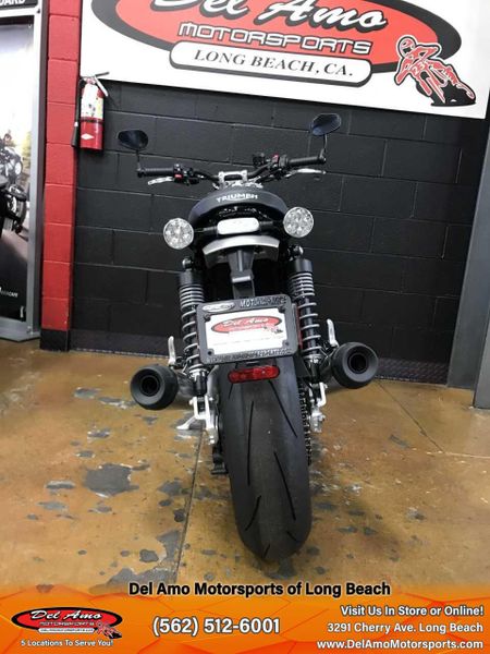 2024 Triumph SPEED TWIN 1200  in a MATTE IRONSTONE/MATTE STORM GREY exterior color. Del Amo Motorsports of Long Beach (562) 362-3160 delamomotorsports.com 