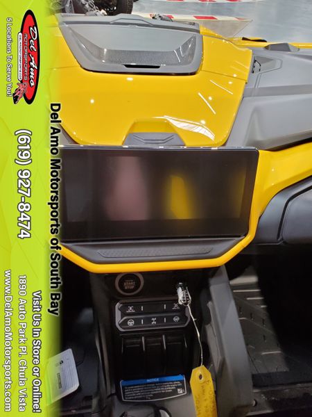 2024 Can-Am 7ARA  in a CARBON BLACK & NEO YELLOW exterior color. Del Amo Motorsports delamomotorsports.com 