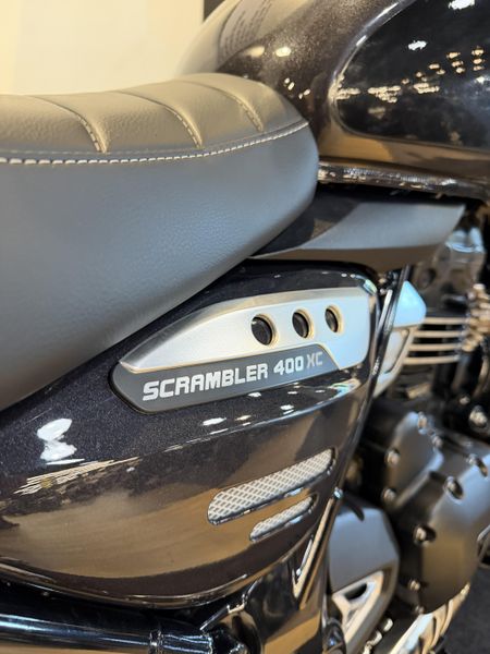 2026 Triumph Scrambler 400 XC - STORM GREY - WITH CUSTOM EXHAUST