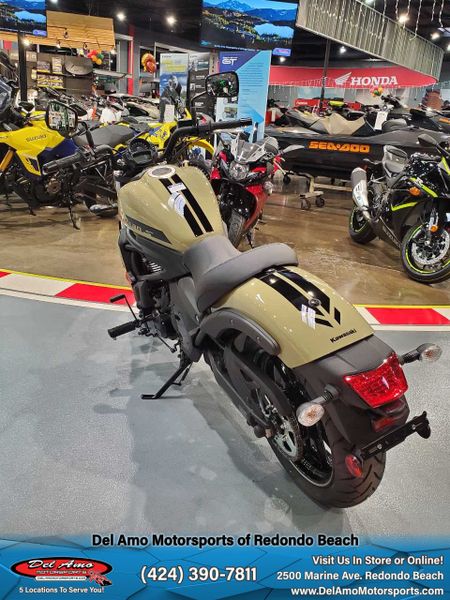 2024 Kawasaki EN650DRFAL-GN2  in a PEARL SAND KHAKI/EBONY exterior color. Del Amo Motorsports of Redondo Beach (424) 304-1660 delamomotorsports.com 