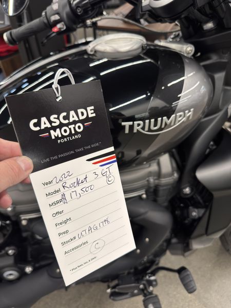 Used 2022 Triumph Rocket 3 GT Triple Black 