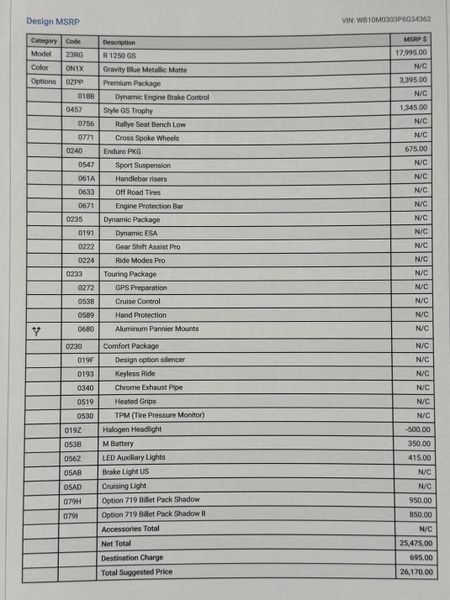 2023 BMW R 1250 GS TROPHY OPTION 719