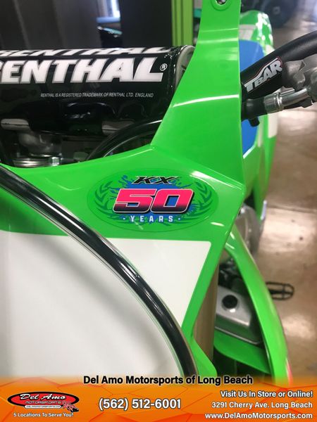 2024 Kawasaki KX252CRFAN-GN2  in a LIME GREEN exterior color. Del Amo Motorsports of Long Beach (562) 362-3160 delamomotorsports.com 