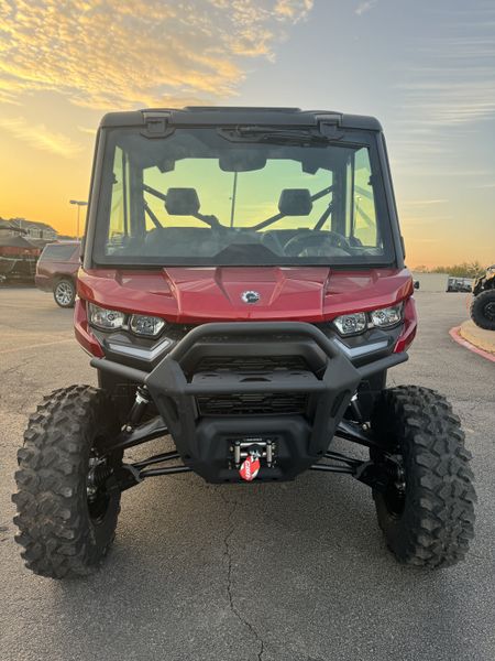2024 CAN-AM DEFENDER 6X6 LIMITED HD10 FIERY RED in a RED exterior color. Family PowerSports (877) 886-1997 familypowersports.com 