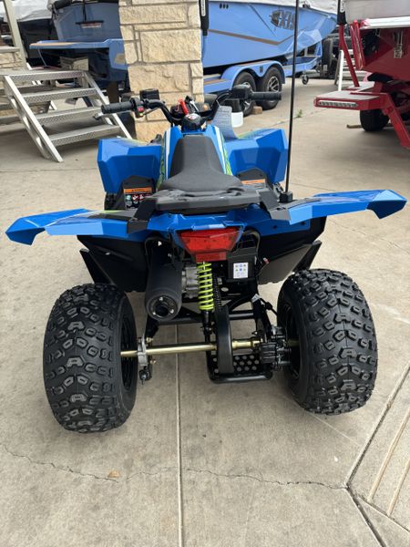 2024 Polaris OUTLAW 70 EFI VELOCITY AND BLUE LIFTED LIMEImage 8