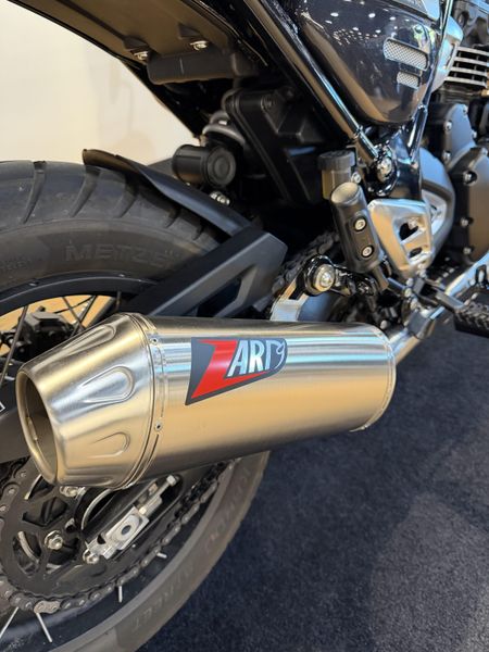 2026 Triumph Scrambler 400 XC - STORM GREY - WITH CUSTOM EXHAUST