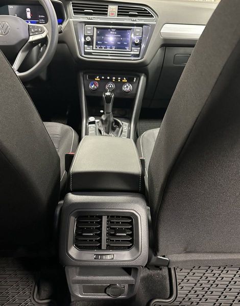 2023 Volkswagen Tiguan S w/ Dr Asst Pkg in a Platinum Gray Metallic exterior color and Black Heated Seatsinterior. Schmelz Countryside Alfa Romeo and Fiat (651) 968-0556 schmelzfiat.com 