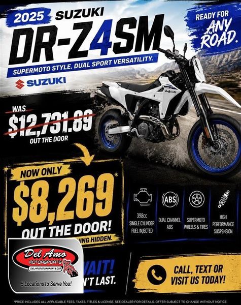 New 2025 Suzuki DR-Z4SM 