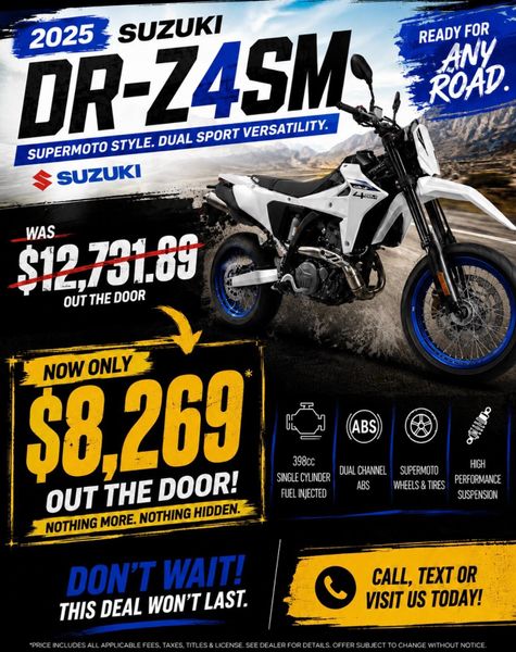 New 2025 Suzuki DR-Z4SM Image 9