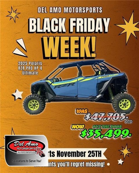 New 2025 Polaris RZR PRO XP 4 ULTIMATE 