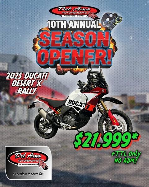 New 2025 Ducati DESERTX RALLY 