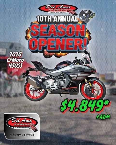 New 2026 CFMOTO 450SS 