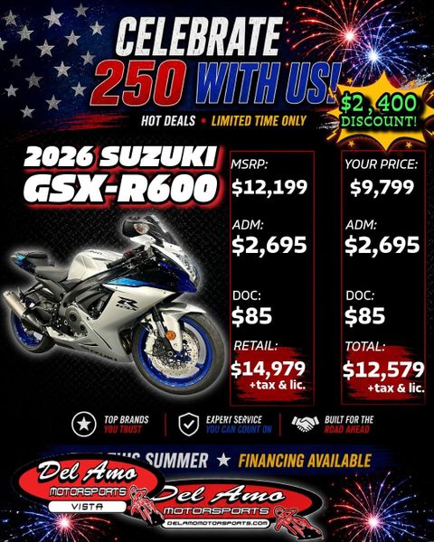 New 2026 Suzuki GSX-R600 Image 1
