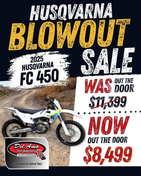 New 2025 Husqvarna FC 450 Image 1