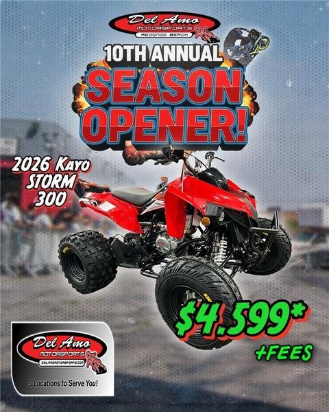 New 2026 Kayo STORM 300 