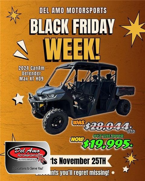 New 2024 Can-Am DEFENDER MAX XT HD9 