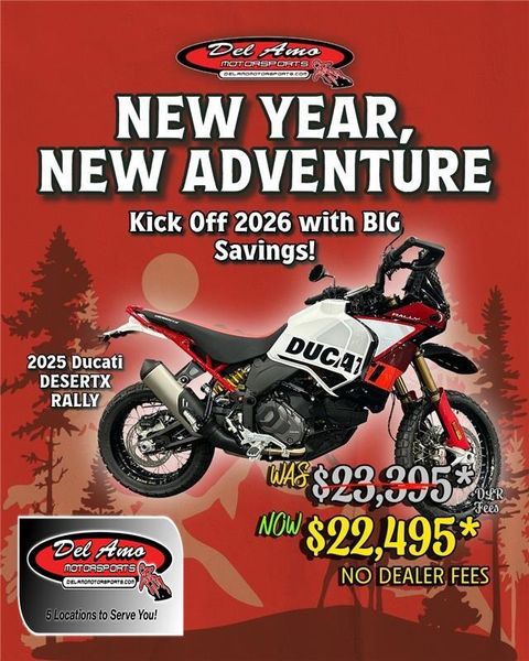 New 2025 Ducati DESERTX RALLY 