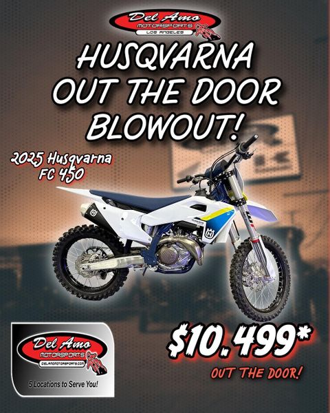 New 2025 Husqvarna FC 450 Image 1