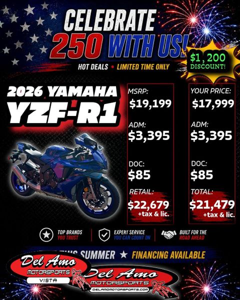 New 2026 Yamaha YZF-R1 Image 1