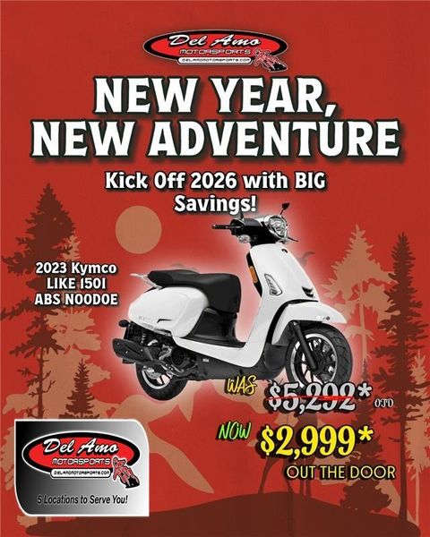 New 2023 Kymco LIKE 150I ABS NOODOE 