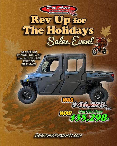 New 2025 Polaris RANGER CREW XP 1000 NORTHSTAR EDITION ULTIMATE Image 1