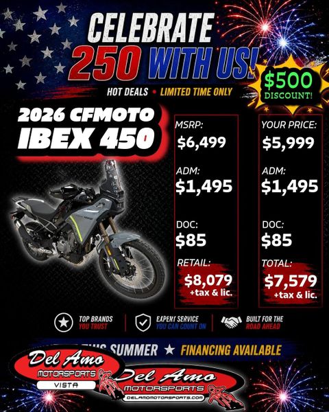 2026 CFMoto IBEX 450