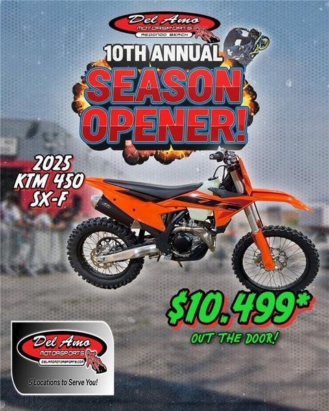 New 2025 KTM 450 SX-F 