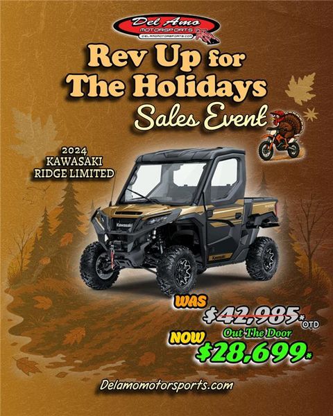 New 2024 Kawasaki RIDGE LIMITED 